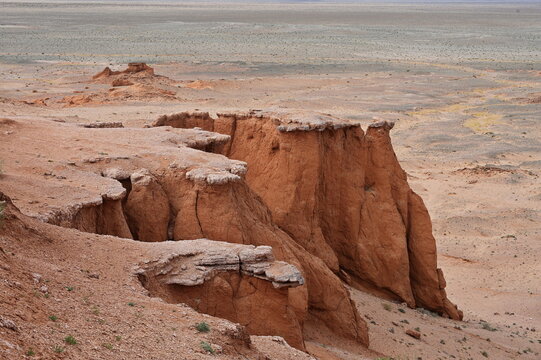 Beautiful landscape of Flaming Cliffs, Mongolia