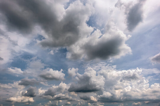 Dark sky with stormy clouds. Dramatic sky rain,Dark clouds before a thunder-storm,clouds before rain