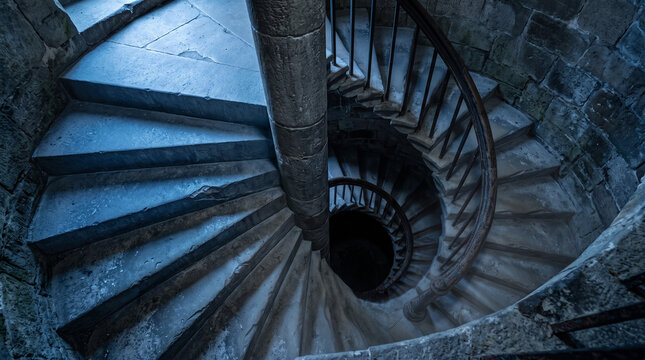 staircase spiral stone tower years