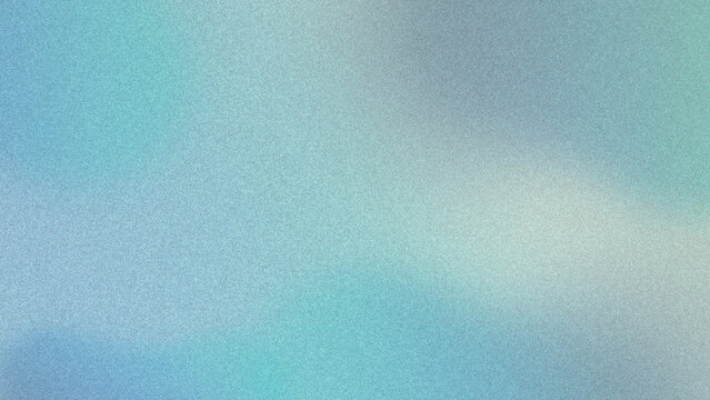 Abstract smooth gradient background with grain texture in soft teal and light blue colors, abstract