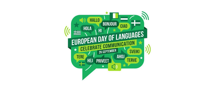 Global Greetings Speech Bubble Illustration