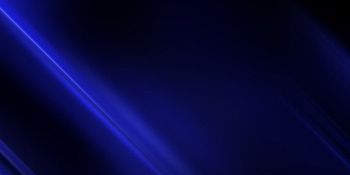 Bright navy blue dynamic abstract background with diagonal lines. Trendy classic color of 2027. cover of business presentation banner for sale event night party. Fast moving soft shadow
