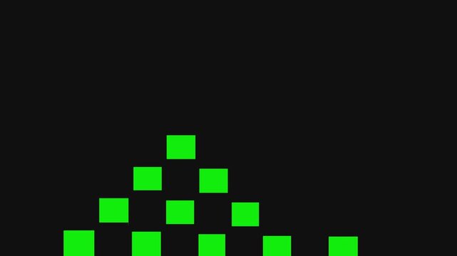 Green black irregular checker pattern green screen chromakey background 2d animated cartoon animation scene element clip visual frame sequence theme scene element 