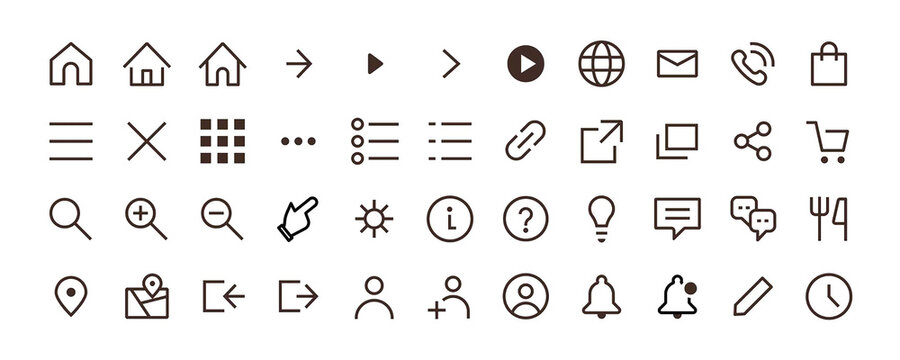 Web Icon Set &ndash; Website & Mobile UI Vector Icons