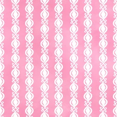 Pink Ornamental Stripe Pattern © Lora