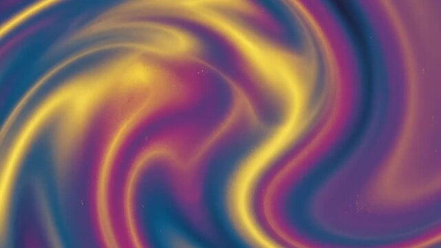 Dynamic Abstract Fluid Gradient Background in Vibrant Blue, Magenta Pink, and Yellow with Smooth Motion and Copy Space for Intro Title