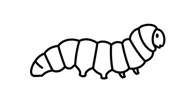 Caterpillar Insect Larva Crawling Animal.
