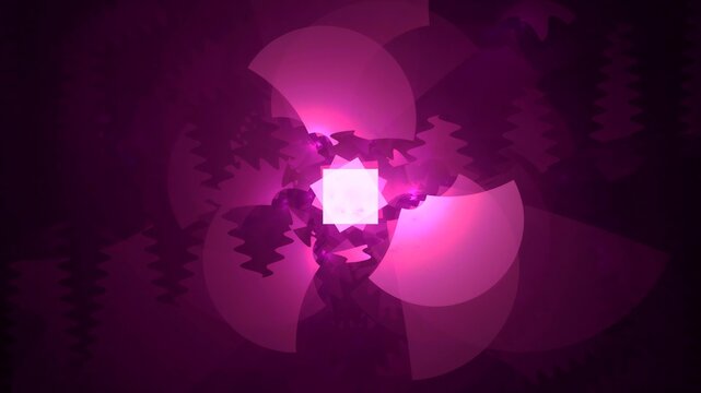 Illustration created as a 3D render without generative AI, abstract futuristic light burst with geometric particles and radiant energy background