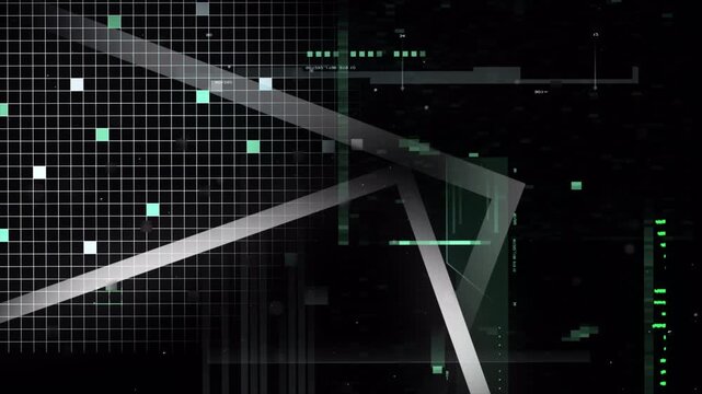 Abstract Digital Interface Motion Background with Data Flow.