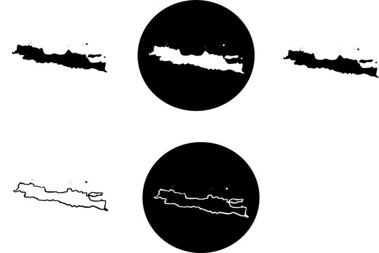 peta jawa ikon java flat maps icon indonesia