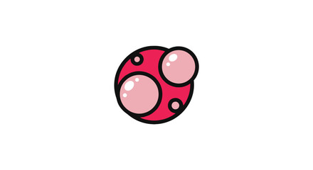 Red ladybug insect with black spots. © Slowme