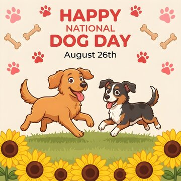 Celebrate national dog day with adorable puppies and festive decorations on august 26th
