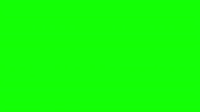 Dynamic paper folding transition animation over chroma key green screen background for creative work Video 4K