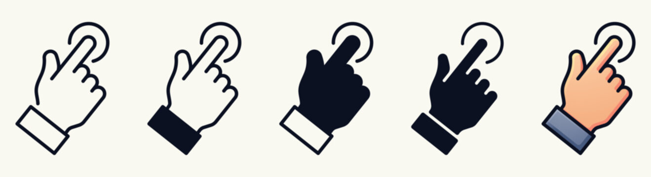Hand Gesture Icons Set