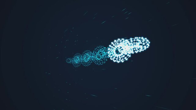 Abstract Blue Jellyfish Underwater Background with Bubbles and Copy Space Vector Illustration