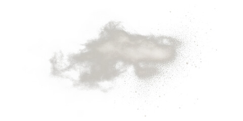 Obraz premium Abstract cloud-like form against black background, created from particles and scattered light