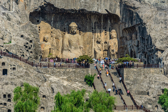 Longmen Grottoes Buddhist Temple Luoyang Henan China