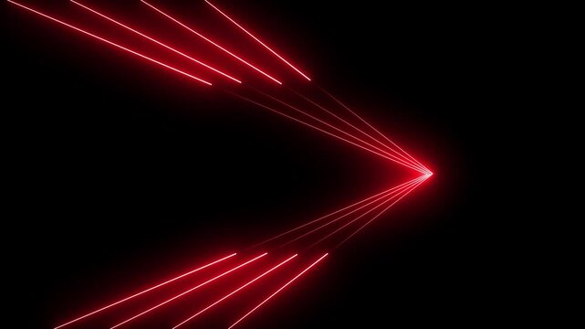 with neon lights match football isometric field video animation. black background, Football championship match versus teams intro sport motion grapic 4k loop..