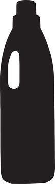 vector,Silhouette of a plastic detergent bottle