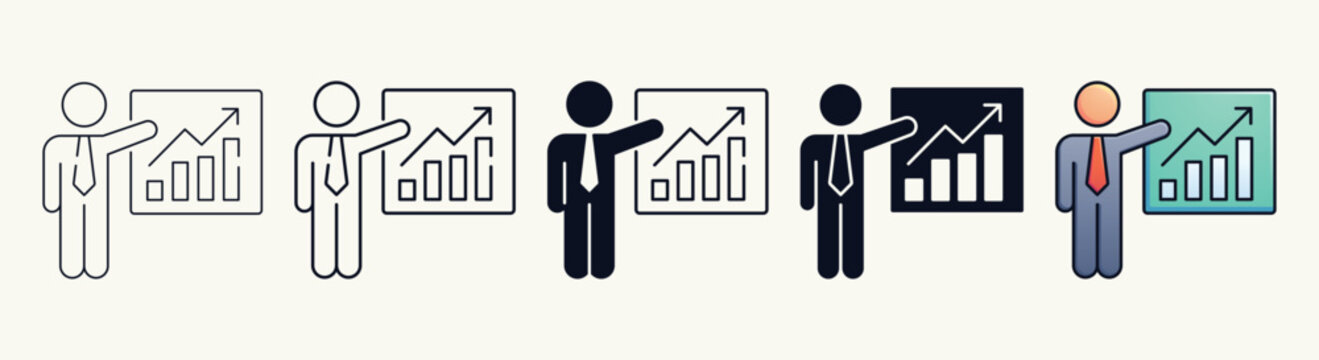 Business Presentation Icons Set