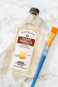 Clear Vanilla Extract and Brush for Edible Painting