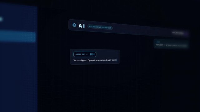 A modern light-mode desktop web interface simulation of an AI conversational chatbot assistant. The UI showcases a real-time data analysis workflow including text responses, Python code block snippets