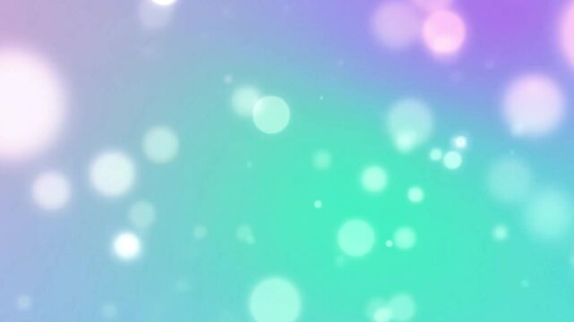 Abstract soft gradient background with glowing bokeh lights in pink, blue and turquoise colors