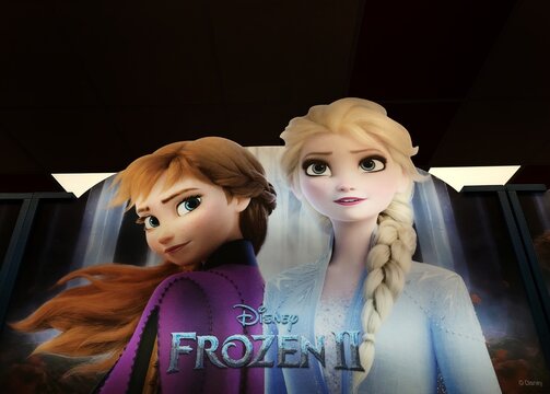 Rome, Italy - July 29, 2026, detail of an image from the famous Frozen, the 2010 film written and directed by Adam Green, starring Kevin Zegers, Shawn Ashmore, and Emma Bell.