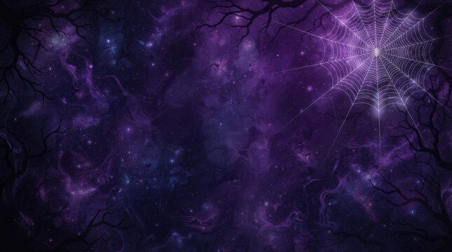 Abstract Purple Galaxy Nebula Space Background