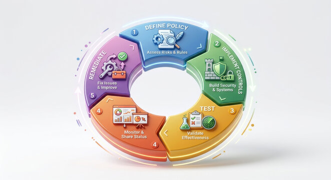 Risk wheel: credit, market, operational, model risk (SR 11‑7); ICAAP governance and reporting.