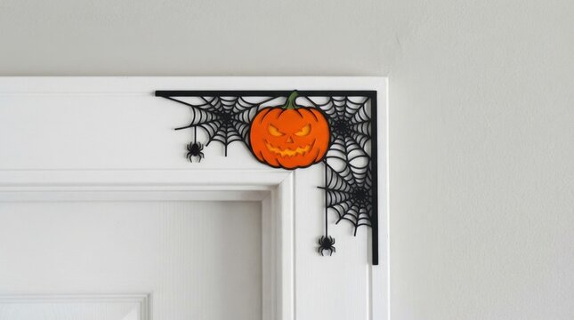 Halloween Door Frame Spider Web Decoration