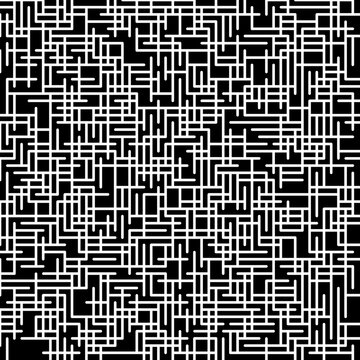 Trame de lignes g&eacute;om&eacute;triques parall&egrave;les et entrecrois&eacute;es en noir et blanc