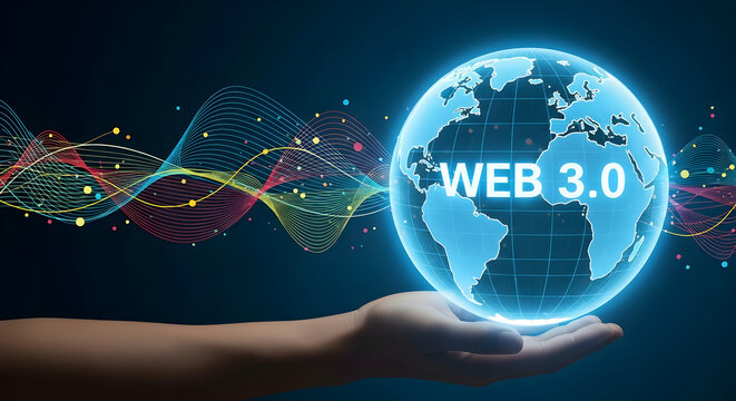 Futuristic Digital Concept Representing Web 3