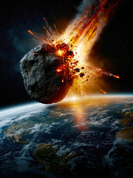 Asteroid Impact on Earth from Space &ndash; AI Generative