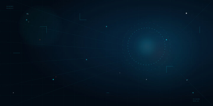 Abstract digital interface background with glowing data nodes