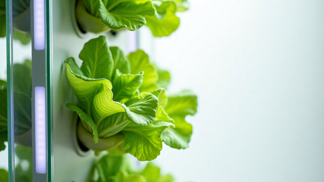 Vertical Hydroponic Lettuce Growth in Modern Grow Tower
