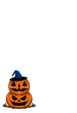 pumpkin illustration jack o lantern
