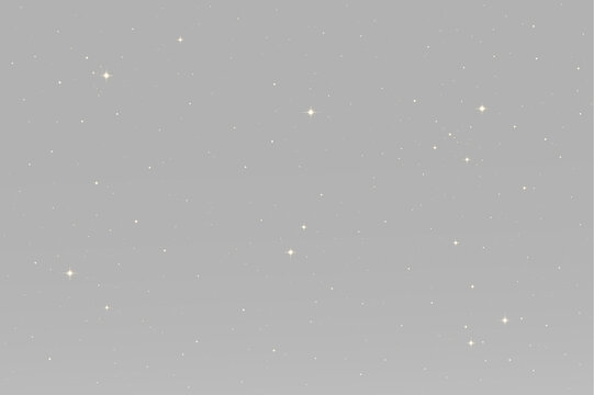 Fine golden star dust with tiny luminous stars, scattered sparkling particles, glitter dots and delicate glowing specks