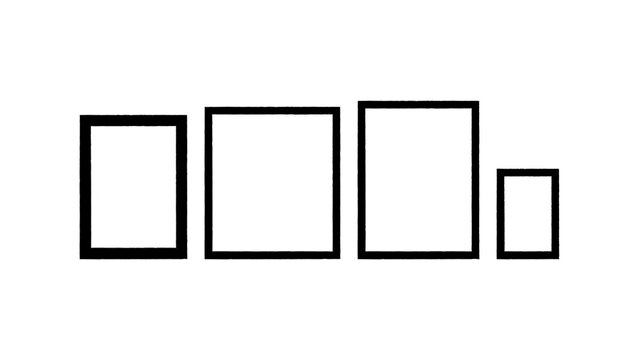 nice photo frame vectore icon set png photo frame in transparent background photo 16 to 9 ratio