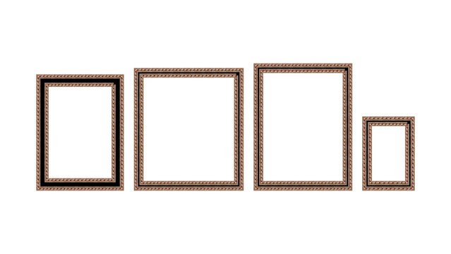 nice squre photo frame 3d design in transparent png background template design phot frame 16 to 9 reto