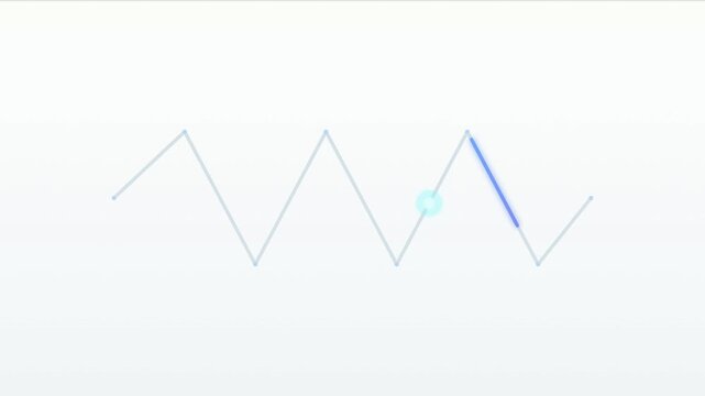 Minimalist animated zigzag line progress indicators displaying sequential loading states on a clean white background