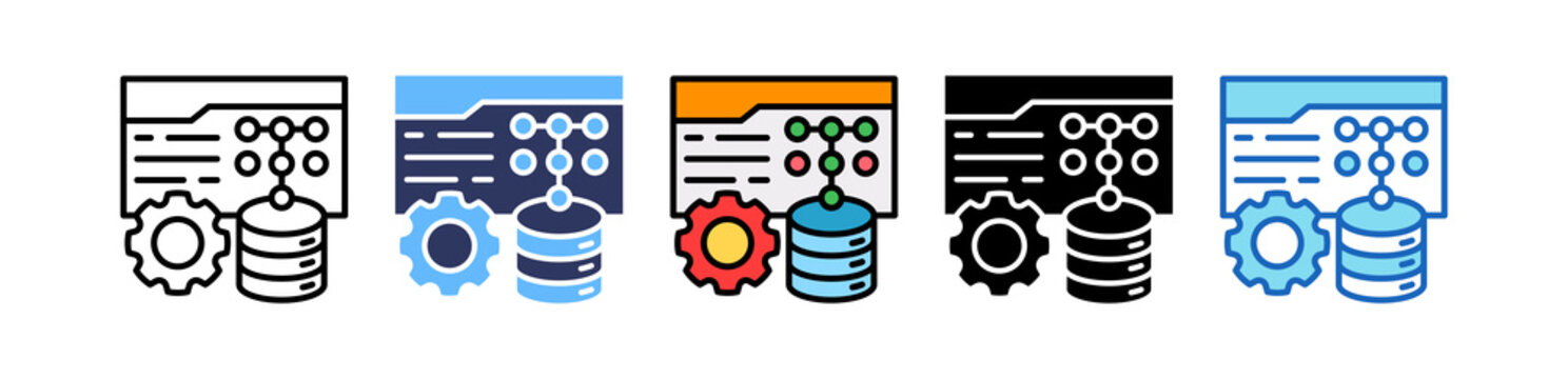 Data Patterns multiple icon