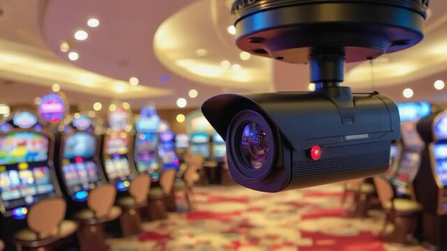 Surveillance camera in the casino.