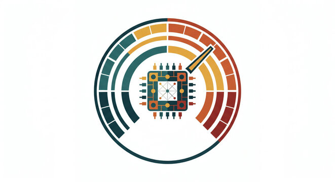 Credit score engine dial: machine learning microchip, feature engineering, gradient boosting, XGBoost, calibrated PD for underwriting.