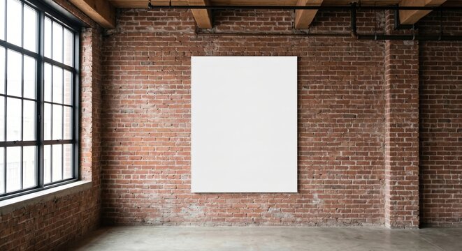 Blank Canvas Brick Wall