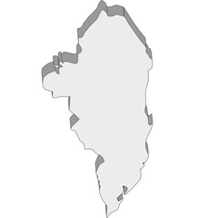 3D map dimension - continent North America country Honduras © badrpost