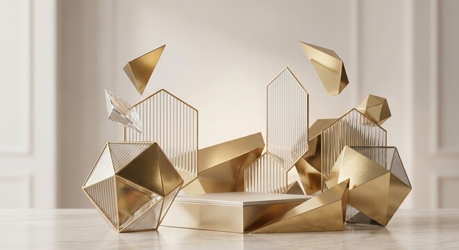 Gold Glass Geometry