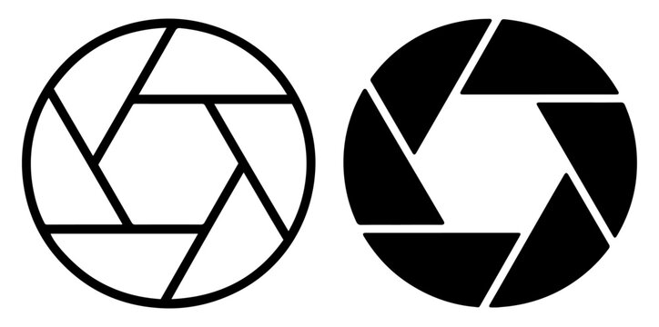 camera shutter icon vector