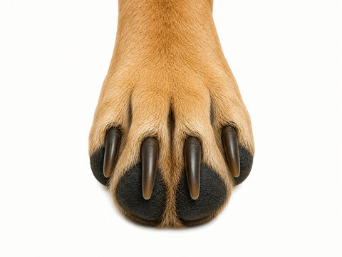 Dog Paw Isolated on White Background