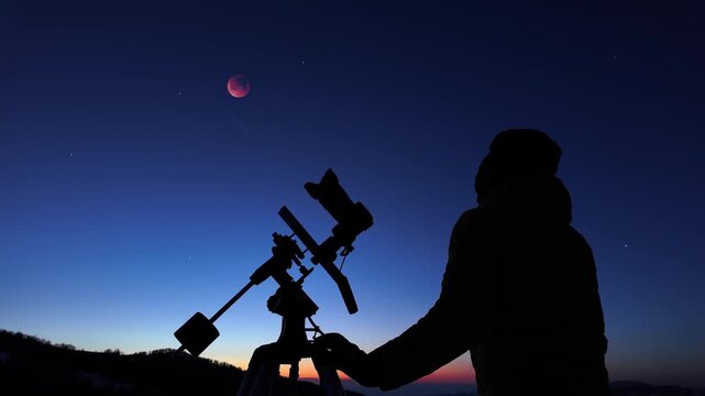 Amateur astronomer photographing stars, planets, Moon eclipse and other celestial objects.